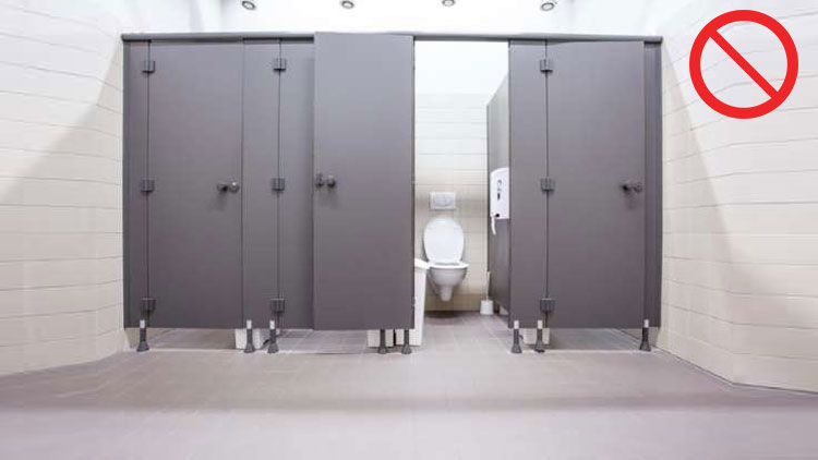 Avoid using public restrooms