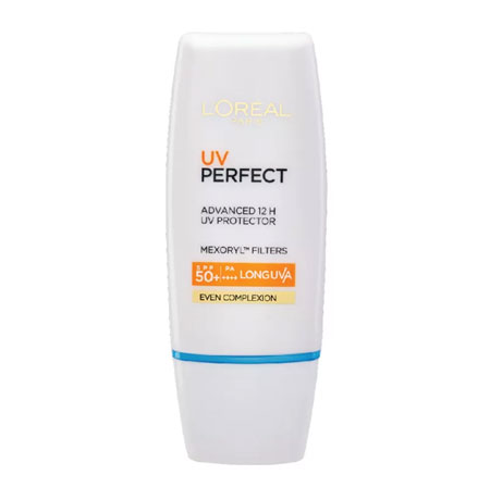 L'Oreal Paris UV Perfect Even Complexion SPF 50+ to control sweat