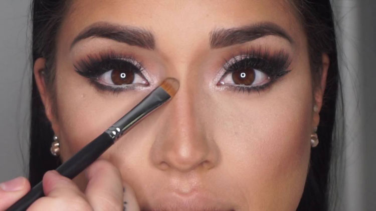 Avoid using foundation in your nose area to get rid of cakey makeup