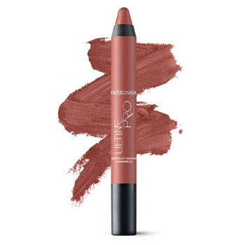 nude lipsticks - Faces Ultime Pro Matte Lip Crayon (Shade - Cashmere)