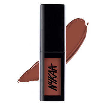 nude lipsticks - Nykaa Matte To Last Liquid Lipstick (Shade - Chai)